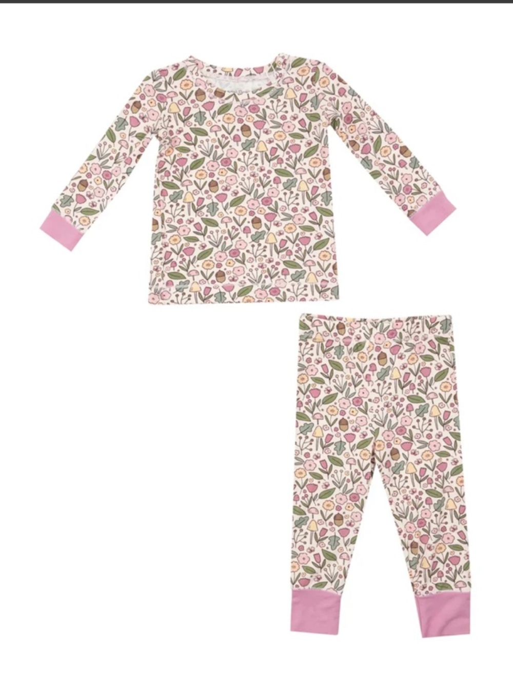 Angel Dear Acorn Floral Loungewear Set